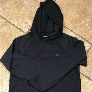 VANS Off The Wall L Charcoal Waffle Knit Hoodie